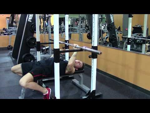 Bench Rack Lockout - Exercises to Increase Bench Press - HASfit Bench Exercise Demonstration