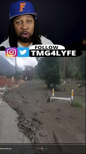 Caught On Cam Mudslides Closes Roads In San Bernardino