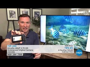 Minolta 48MP 2.7K HD Waterproof Digital Camera