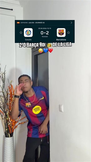 2-0 Barça Roi 👑 de la liga 😜💙❤️#pourtoi #bullier🇫🇷🇨🇲 | 2 0 barca