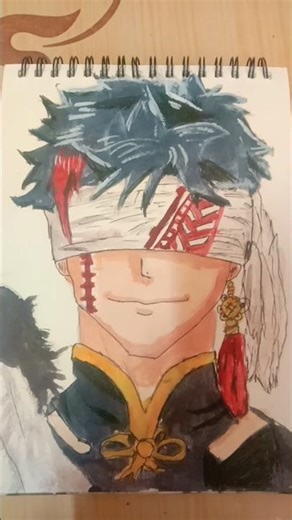 quein shin huang realistic colouring #anime #animeart #youtubeshorts #animestyle #realistic