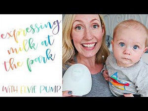 EXPRESSING BREAST MILK AT THE PARK? - Elvie Pump Review with Channel Mum {AD}