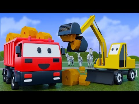 Building a Farm with Heavy Equipment: Bulldozer, Excavator & Dump Truck in Action