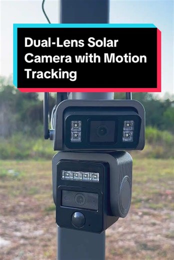 Dual-Lens Solar Camera for Outdoor Security