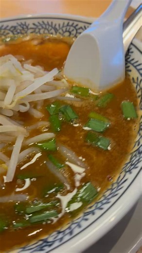 晩御飯は丸源ラーメンにしました。熟成味噌ラーメンを選びました。味噌の濃厚な味を堪能しました。太麺も良かったです。