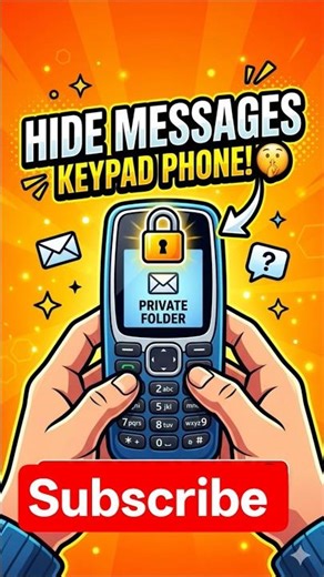 How to move message in security folder 📁 in keypad mobile #shorts