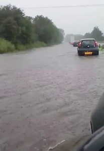 WATCH: A77 turns into a river as flash flooding hits Ayrshire, The A77 remains closed both directions with diversions via A71/78... Video - Caitlin Foley Visit www.ayrshiredailynews.co.uk for the latest updates. | Ayrshire Daily News