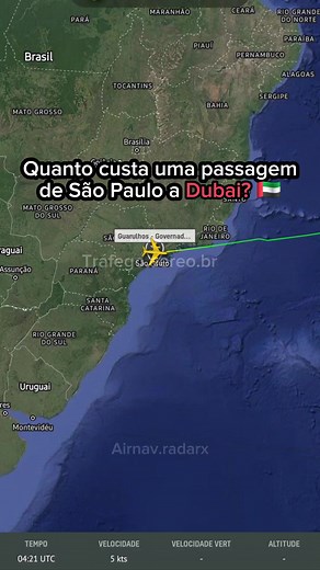 Passagem de São Paulo até Dubai: Preço, Duração, e Distância