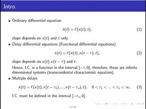 MATLAB tutorial to solve delay (functional) differential equations (The method of steps & dde23)