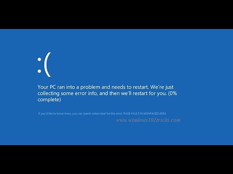 How To fix Page Fault In Nonpaged Area Error on windows 11 or 10 | Blue Screen of Death | 2024