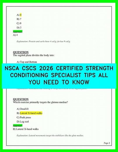NSCA CSCS 2026 CERTIFIED STRENGTH CONDITIONING SPECIALIST TIPS ALL YOU NEED TO KNOW VIDEO 2026 NOW