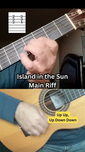 Island in the Sun Intro Easy Guitar Lesson