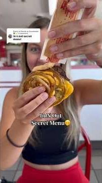 In n out secret menu!! #innout #burger #food