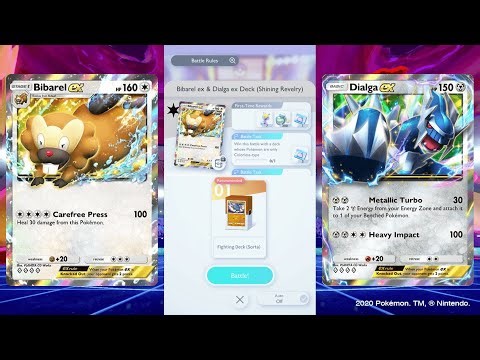 Bibarel EX & Dialga EX | Expert Solo Battle (Shining Revelry) Pokémon TCG Pocket