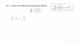 How to Find General Solutions to Differential Equations Involving Exponential Growth | Calculus | Study.com