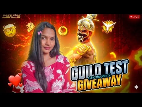 FREE FIRE LIVE GIVEAWAY CUSTOM ROOM 😍| FF LIVE REDEEM CODE GIVEAWAY WITH GHOSTQUEEN2#GIVEAWAY #FF
