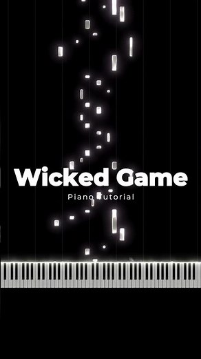 How to play "Wicked Game" | Piano Tutorial #piano #pianotutorial #wickedgame