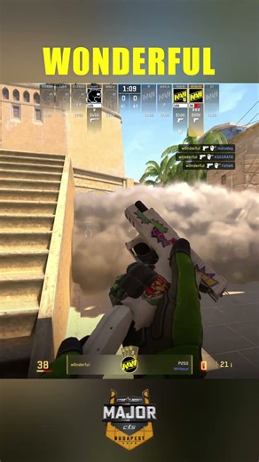 w0nderful STARTS with a BANG 😱 Insane P250 vs FURIA! #cs2 #gamingshorts