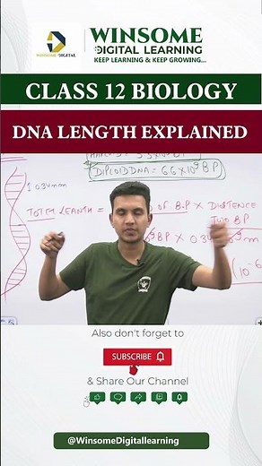 DNA Length Explained | How 2m DNA Fits in a Tiny Cell 🧬