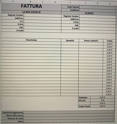 Modèle de facture Excel - simple et modifiable - Etsy France