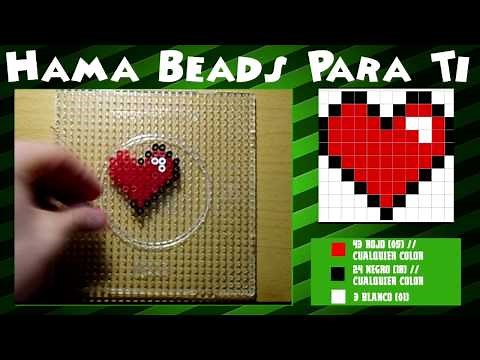 Corazón pequeño - Tutorial Hama Beads