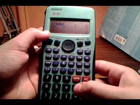 Code secret sur la calculette casio fx-92