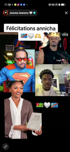Félicitations Annicha 🇨🇩🤍🫶 : Une célébration Togo-RDC