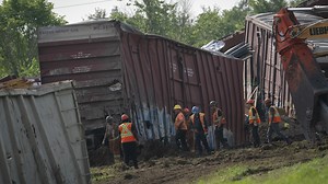 Déraillement de train à Repentigny : long ramassage en vue