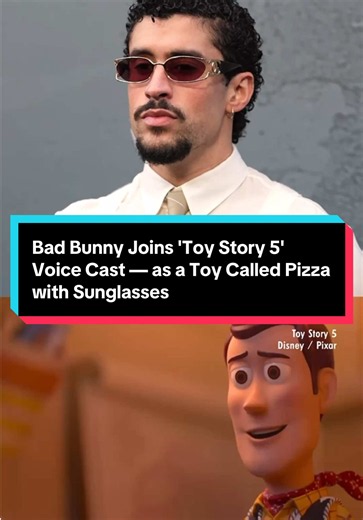Bad Bunny Joins Toy Story 5 as Pizza with Sunglasses