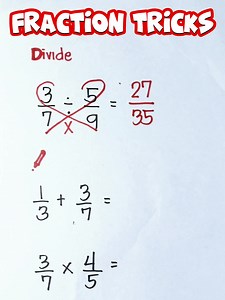 2K views · 274 reactions | MATH REVIEW || FRACTION TRICKS‼️ #math #mathteachergon #mathreview #mathtutorials | Math Tutorials | Facebook