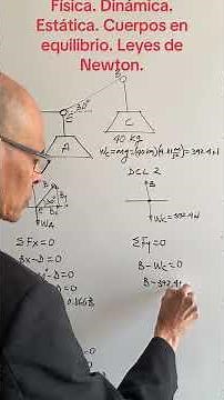 Physics. Mechanics. Dynamics. Statics. Bodies in equilibrium. Newton's laws.