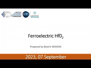Ferroelectric HfO2 - Beatriz Noheda