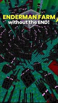 Watch FULL-VIDEO here! 👆🏻 🟣 Endermen Farm in Nether WITHOUT going to END!✨
