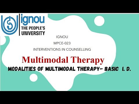 Multimodal Therapy by Arnold Lazarus l Modalities of MMT BASIC I. D. (MPCE-023)