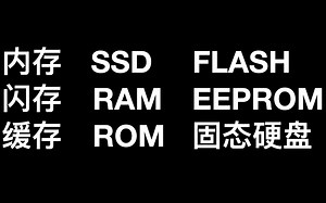 内存和固态硬盘哪个快？Flash和ROM RAM是一个东西吗？RAM和ROM的区别是什么？-爱上半导体-爱上半导体-哔哩哔哩视频