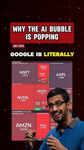 Capital Growth on Instagram: "Google is trying to crash the AI stock market by squeezing their competition, because they’re the only ones not paying the Nvidia tax"