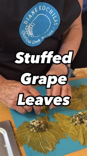 Stuffed Grape Leaves ⤵️ Over the years, making Stuffed Grape Leaves, a classic of Greek cooking known as DOLMADES, has become quite a tradition in almost every Ikaria Class. The leaves come straight from my garden's vines, as you saw in last week's video (although occasionally we buy them, depending on the season). There are many different DOLMADES recipes from all over Greece. My favorite is Dolmades YALANTZI, the classic summer version, filled with rice, herbs, raisins or currants, pine nuts, 