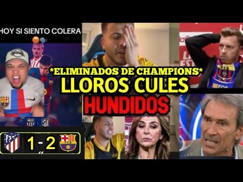 Barça fans devastated! Tears and reactions to Barcelona 2 Atlético Madrid 1! Eliminated from the ...