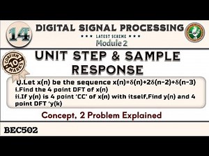 12.DFT & IDFT Using Circular Convolution Concept,2 Problems Solved 5th Sem ECE Latest Scheme VTU