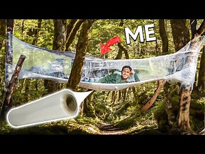 Overnight sa First Ever Plastic Wrap na Bahay!