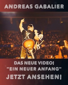 Hier ist es: Das Video zu meiner neuen Single "Ein neuer Anfang"!🎬😎 Jetzt ansehen! 👉 https://www.youtube.com/watch?v=2_Ib9Q80UY0 #andreasgabalier #einneueranfang | Andreas Gabalier