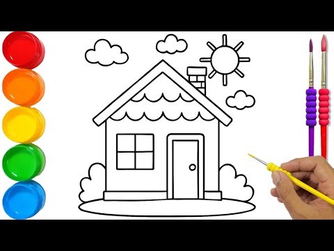Easy House Drawing for Beginners | Step by Step