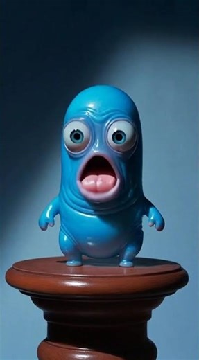 Blue capsule shaped creature 4