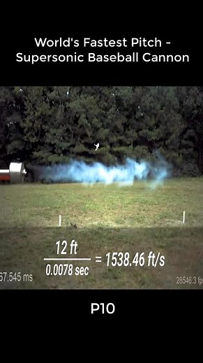 World's Fastest Pitch Supersonic Baseball Cannon P10