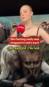 Elle Fanning was Carried Around for Real on Predator: Badlands