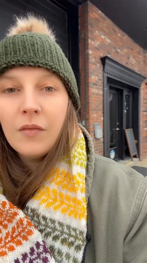 The snow tried it. We’re still here. Open 10–6 today ❄️ Ty cleared ONE parking spot (king behavior), and sidewalk parking is welcome. Another snowstorm rolls in tomorrow…. So stock up on beanies, candles, yarn, and blankets now. Cozy survival mode: ON. 🥶 | Red Hill Fiber