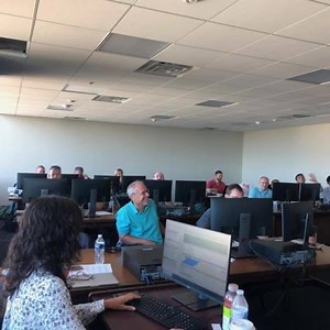 Hard at work configuring our new CAD (computer aided dispatch) so excited to finally get hands on and of course our workshop is fueled by Dunkin and goodies☕🍪 | Bucks County 911