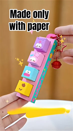 😍🔥 Viral Paper Keychain #diy#keychain #craft #papercraft #viral