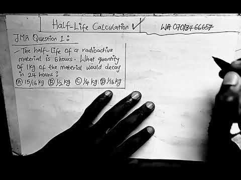 HALF-LIFE CALCULATION SHORTCUT | SOLVE JAMB 2026 CHEMISTRY QUESTIONS IN 15 SECONDS