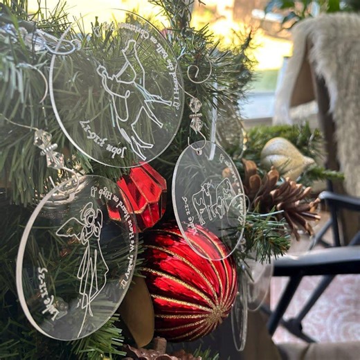 Christmas Nativity Countdown: 12 Days Advent Ornaments - Etsy